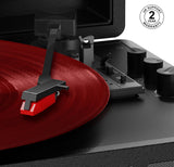 Mixx Audio - Platino de Vinilo portátil BT Revival 55 Stereo - Negro