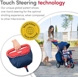 smarTrike Swirl Triciclo de bebé 4 en 1, Rojo Marino