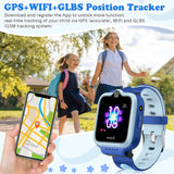 ele ELEOPTION 4G GPS Reloj Inteligente Impermeable para niños y niñas, Llamada bidireccional, Chat de Voz y vídeo, cámara, SOS, Reproductor de vídeo Musical, Alarma