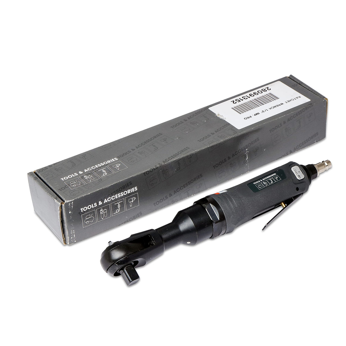 ABAC Llave de carraca poderasa Neumática 1/2" PRO - Sistema de impacto - Para diversas aplicaciones (servicio de motor, frenos y ejes) - Peso : 1,3 kg