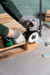 HIKOKI Akku Winkelschleifer G1813DVF (18V, Schleifscheiben Ø:125 mm, Antriebsspindel: M14, Brushless Motor, Leerlaufdrehzahl:3200-8000 min-1,) plus Zubehör, ohne Akku, Ladegerät und Transportkoffer.