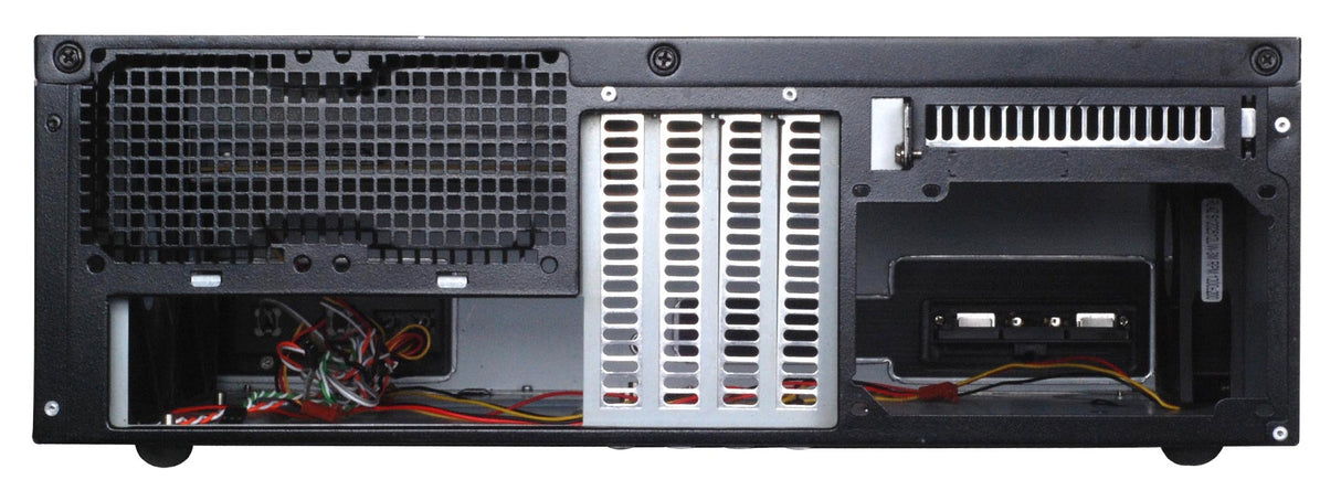 SilverStone SST-GD04B USB 3.0 - Grandia HTPC Micro ATX Carcasa de Ordenador, Rendimiento silencioso con Alto Flujo de Aire, Negro