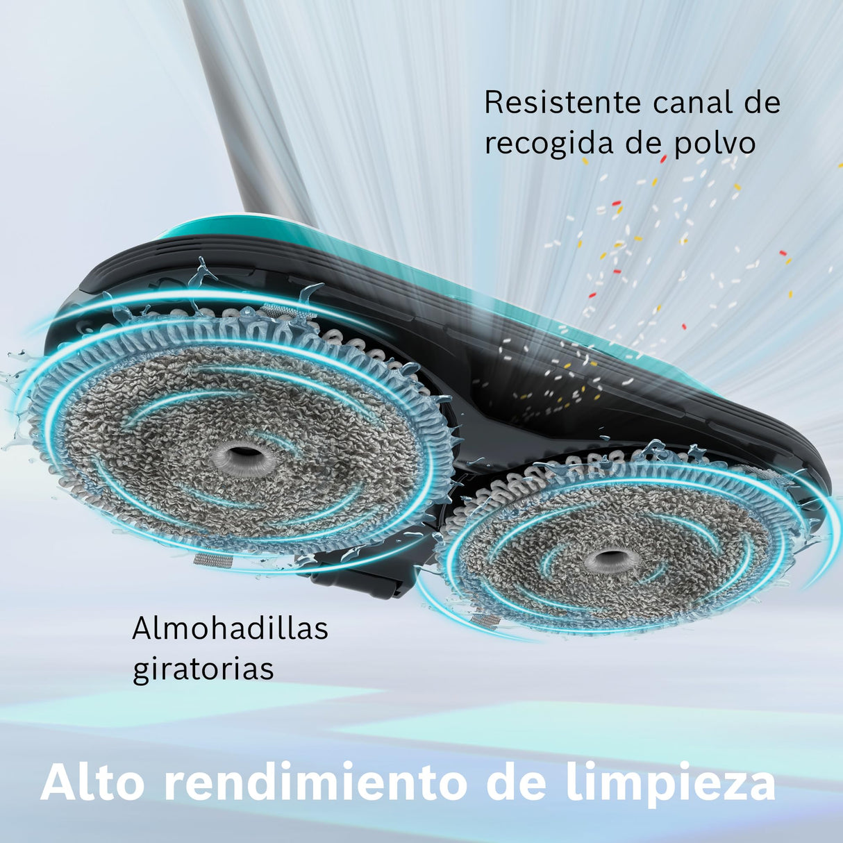 Bosch, aspirador sin cable 2en1, Unlimited 7 ProHygienic Aqua, cepillo 2en1 DynamicAqua, cepillo convencional, blanco, BCS71HYG2