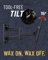 ECHOGEAR MaxMotion - Soporte de Pared para televisores Grandes de hasta 90 Pulgadas, Movimiento Completo con Giro, inclinación y extensión Suaves, diseño Universal Que Funciona con Samsung, Vizio y