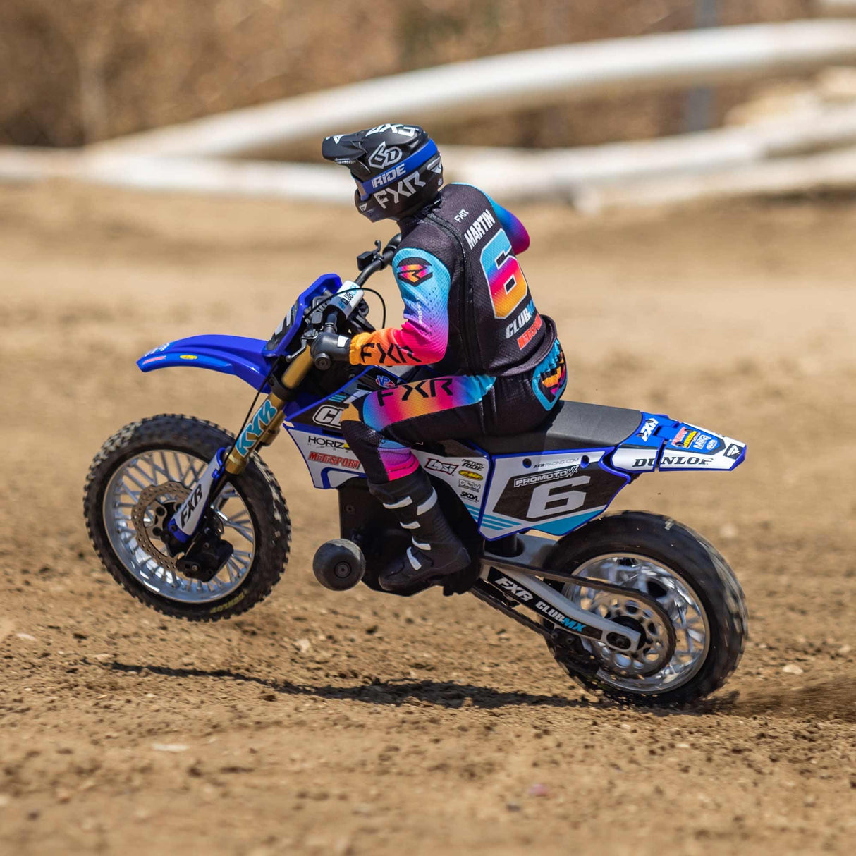 LOSI RC Promoto-MX 1/4 Motorcycle RTR (Battery and Charger Not Included), ClubMX, LOS06000T2, Blue
