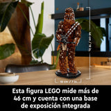 LEGO 75371 Star Wars Chewbacca, Figura Coleccionable de Wookiee con Ballesta, Minifigura, Maqueta del 40º Aniversario de El Retorno del Jedi para Adultos, Regalo para Adolescentes, Hombres, Mujeres