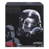 Star Wars Hasbro The Black Series, Casco Electrónico Premium Shadow Trooper Battlefront, Disfraz de Película, Máscara, Juguetes de Rol, Idea de Regalo Original