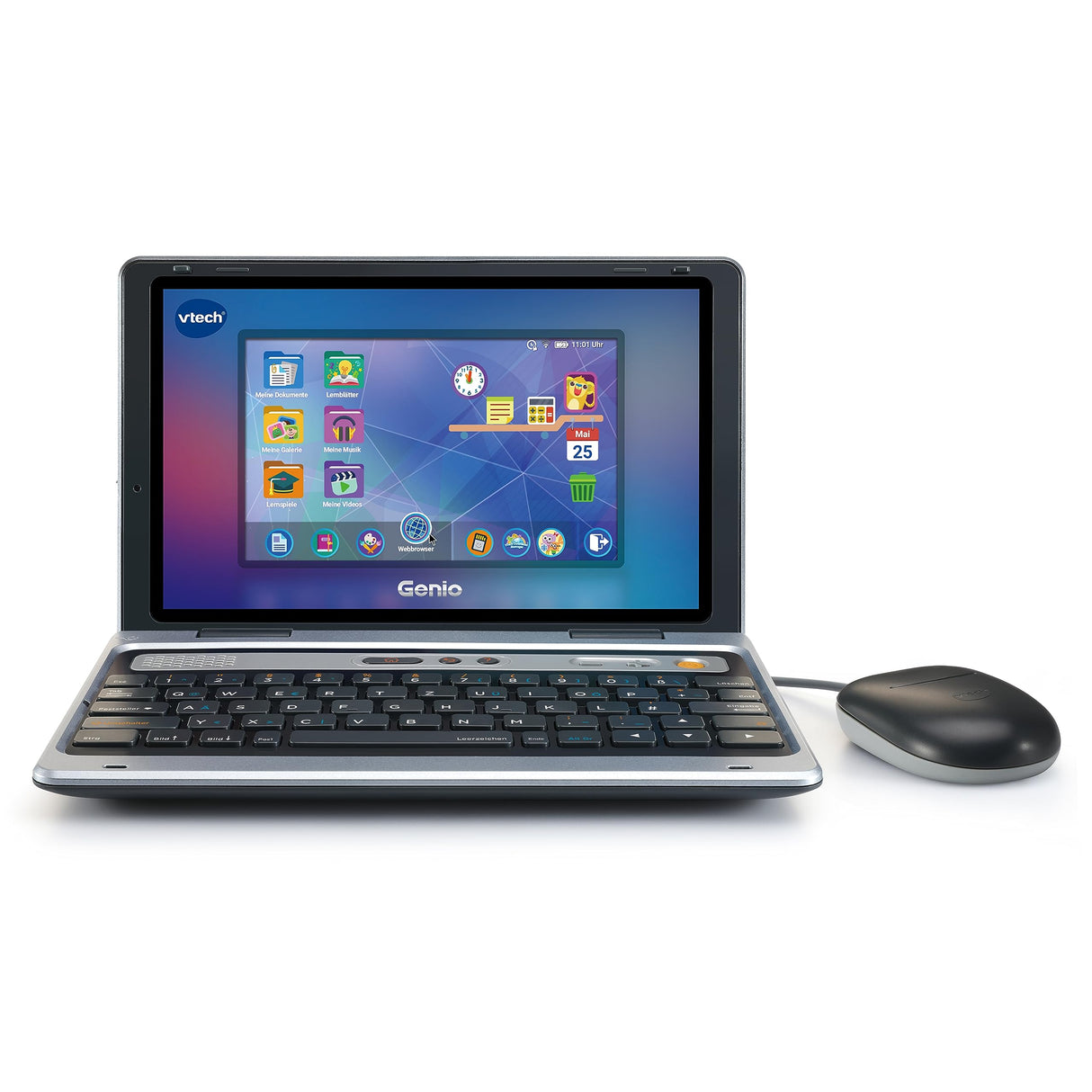 Vtech Genio - Ordenador de Aprendizaje XL con Pantalla LCD Grande de 7" con Acceso a Internet, Programa de Texto y Muchos contenidos educativos, para niños de 5 a 12 años, Version Alemana