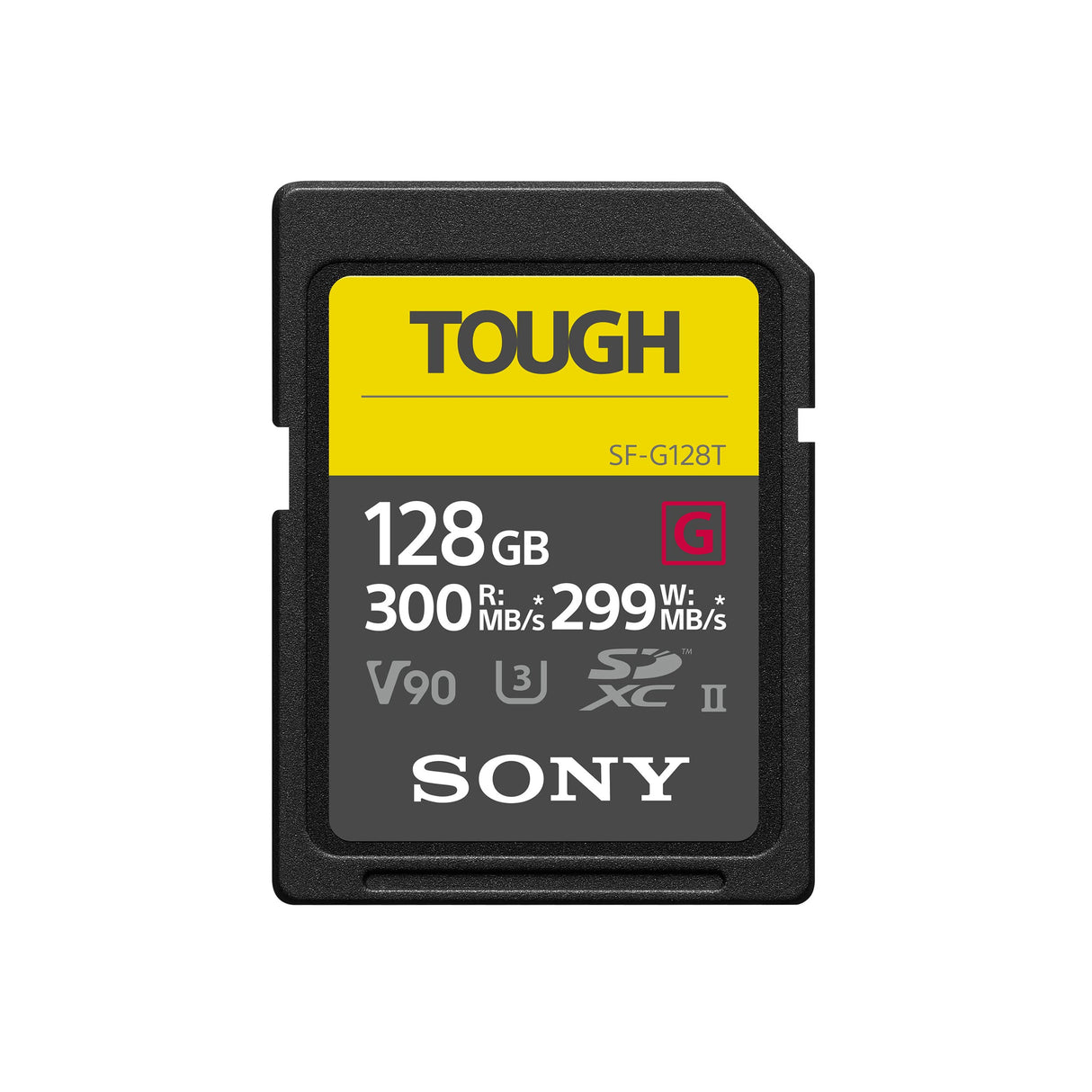 Sony SF-G128T UHS-II SD Tough Tarjeta de Memoria - 128GB Read 300mb/s Write 299mb/s