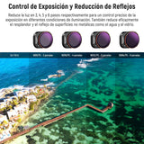 NEEWER Juego de filtros compatibles con dji Mini 4 Pro, 14 Unidades, Filtro ND polarizado, ND8 ND16 ND32 ND64 ND128 ND256 ND1000 ND8/PL ND16/PL ND32/PL ND64/PL Black Diffusion 1/4 Inch quinamento