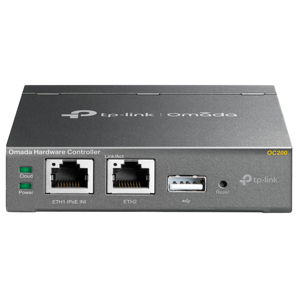 TP-Link Omada - Controlador Cloud (Gestión Centralizada para Todas EAPs Omada, No Extra Coste, PoE de Suministro eléctrico, Puerto de USB (OC200)) Negro