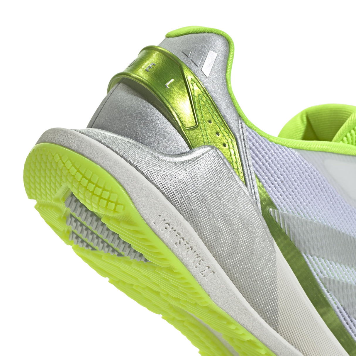 adidas Crazyquick Lightstrike Padel Shoes, Zapatos Mujer, Lucid Lemon/Silver Metallic/Wonder White, 37 1/3 EU