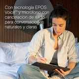 EPOS Auriculares con micrófono SENNHEISER C20 | Auriculares inalámbricos con batería de hasta 27 Horas y tecnología BrainAdapt™