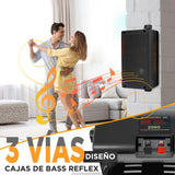 Pyle altavoces, Mini box, 3 vias, 300V, Interior, Exterior, Montables en pared, Woofer de 3.25”, Tweeter de 1”, Incluye kit de montaje