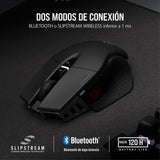 Corsair Ratón M65 RGB ULTRA WIRELESS Ratón para Juegos FPS Ajustable - 26.000 DPI - Inalámbrico Sub-1ms - Batería Hasta 120 Horas - Compatible con iCUE - PC, Mac, PS5, PS4, Xbox - Negro