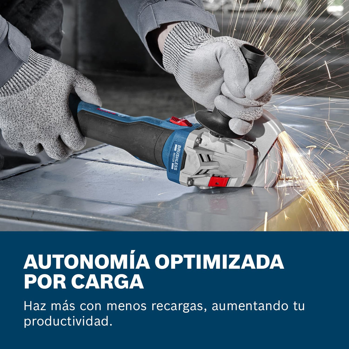 Bosch Professional 18V System amoladora angular a batería GWS 18V8 (diámetro del disco de 125 mm, incl. LBOXX)