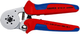 Knipex Alicate autoajustable para crimpar punteras huecas de acceso lateral cromado, con fundas multicomponentes 180 mm (cartulina autoservicio/blíster) 97 55 14 SB