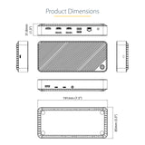 StarTech.com Docking Station USB-C para 3 Monitores - Dock USB Tipo C Triple HDMI/DP de 4K - Hub Ladrón 5x USB - GbE - PD 100W - Replicador de Puertos - Compatible con Thunderbolt 3/4 (116U-USBC-DOCK)