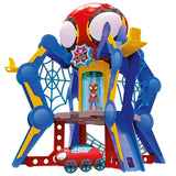 SPIDEY AND HIS AMAZING FRIENDS Marvel Aracnocuartel de los Web-Spinners - Set de Juego Infantil con Figura de Spidey, vehículo y Accesorios