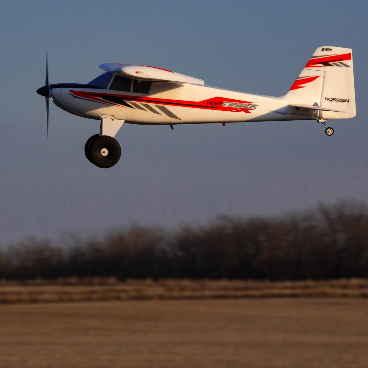E-Flite Avión RC Noche Madera X 1,2 m BNF Basic (transmisor, batería y Cargador no incluidos) con AS3X y Safe Select, EFL13850