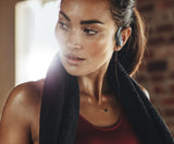AQL Sport Boost Charge | Auriculares Bluetooth | Auriculares Bluetooth Deportivos - Estéreo Inalámbrico - Impermeable - Estuche de Carga para 5 Cargas - Negro