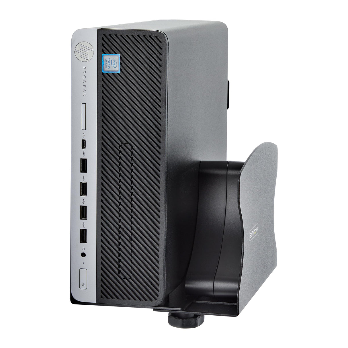 StarTech.com Bracket Soporte de Montaje en Pared para PC - Soporta CPU de hasta 18kg - Ajustes de 5cm a 20cm - Estante Mural para Caja de Ordenador de Sobremesa (2NS-CPU-WALL-MOUNT)