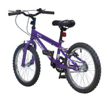 Wildtrak - Bicicleta 18 pulgadas para niños 6-8 años con frenos ajustables - Morada