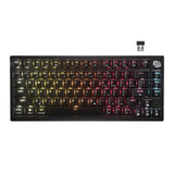 Corsair K65 Plus Wireless 75% RGB Teclado mecánico para Juegos Intercambiable en Caliente – Conmutadores táctiles pre-lubricados MLX Fusion – Dos Capas de amortiguación de Ruido – Teclas PBT –