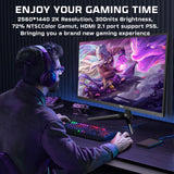 Twisted Minds Monitor para Gaming, Pantalla de 32 Pulgadas Fast VA - Resolución 2560 x 1440 QHD, frecuencia actualización 180 Hz, relación Aspecto 16:9, Tiempo Respuesta 1 ms - Negro (TM32QHD165VA)