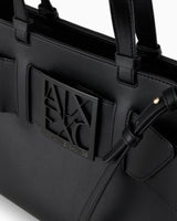 Armani Exchange Susy Big Tote, Bolsos para Mujer, Negro (Black), Talla única