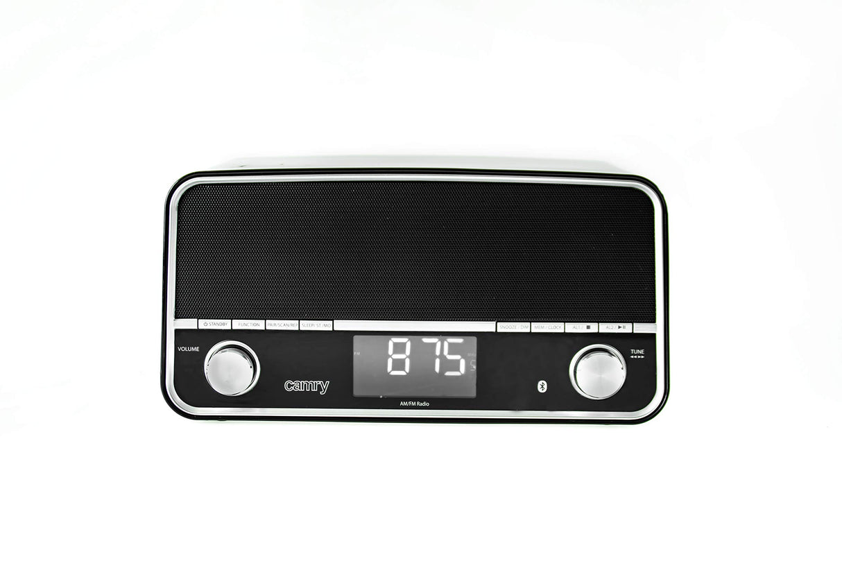 CR 1151 W Radio Despertador Digital Bluetooth, Am FM, Retro, USB