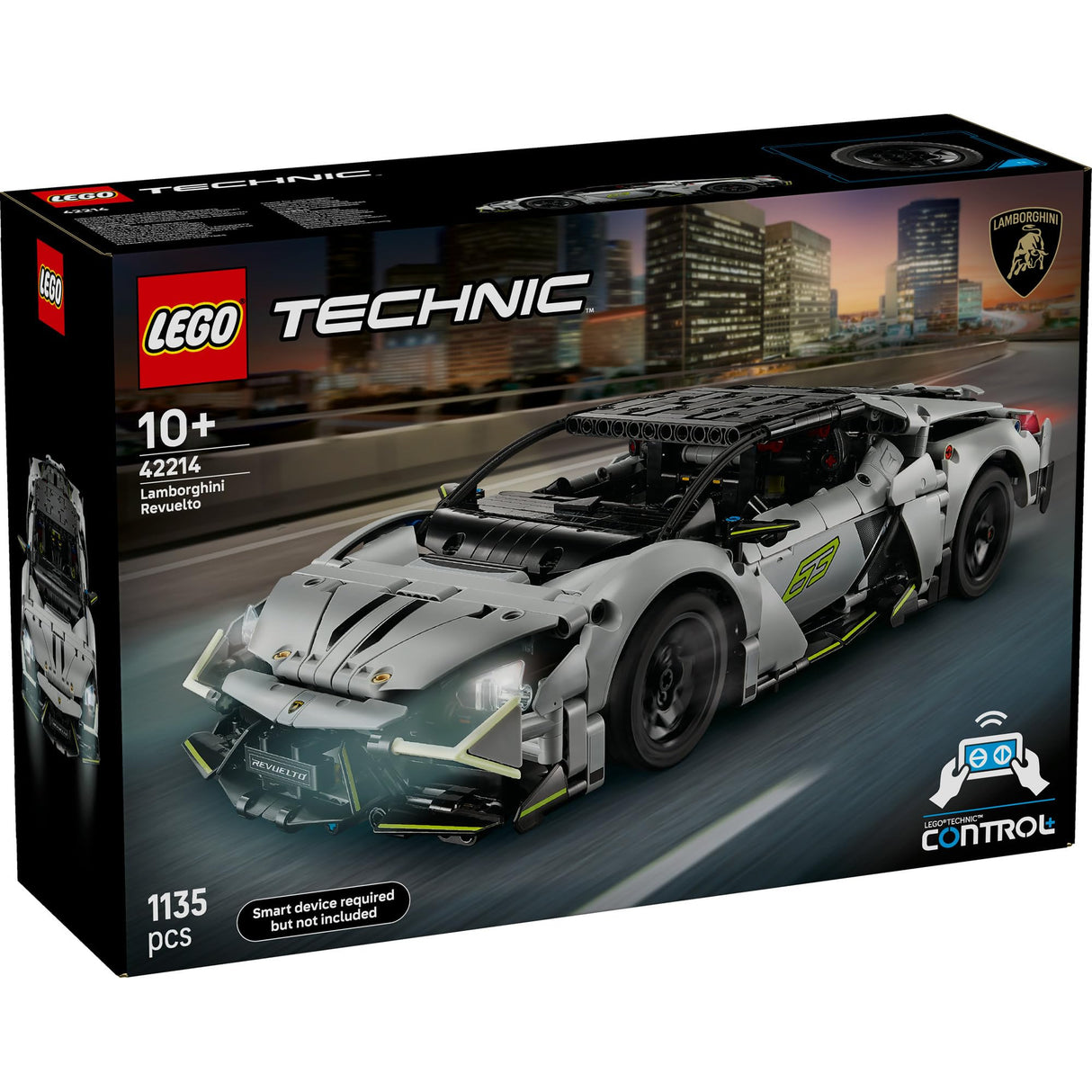 LEGO Technic Superdeportivo Lamborghini Revuelto - Maqueta de Coche Teledirigido de Juguete con Luces, Dirección y Batería Recargable - Regalo para Niños de 10+ Años 42214