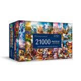 TREFL Prime-Puzzle UFT, Earth Chronicles: from Creation to The Future-21 000 Piezas, puzle Gigante, cartón más Grueso, para Adultos niños Desde los 12 años, Multicolor (81040)