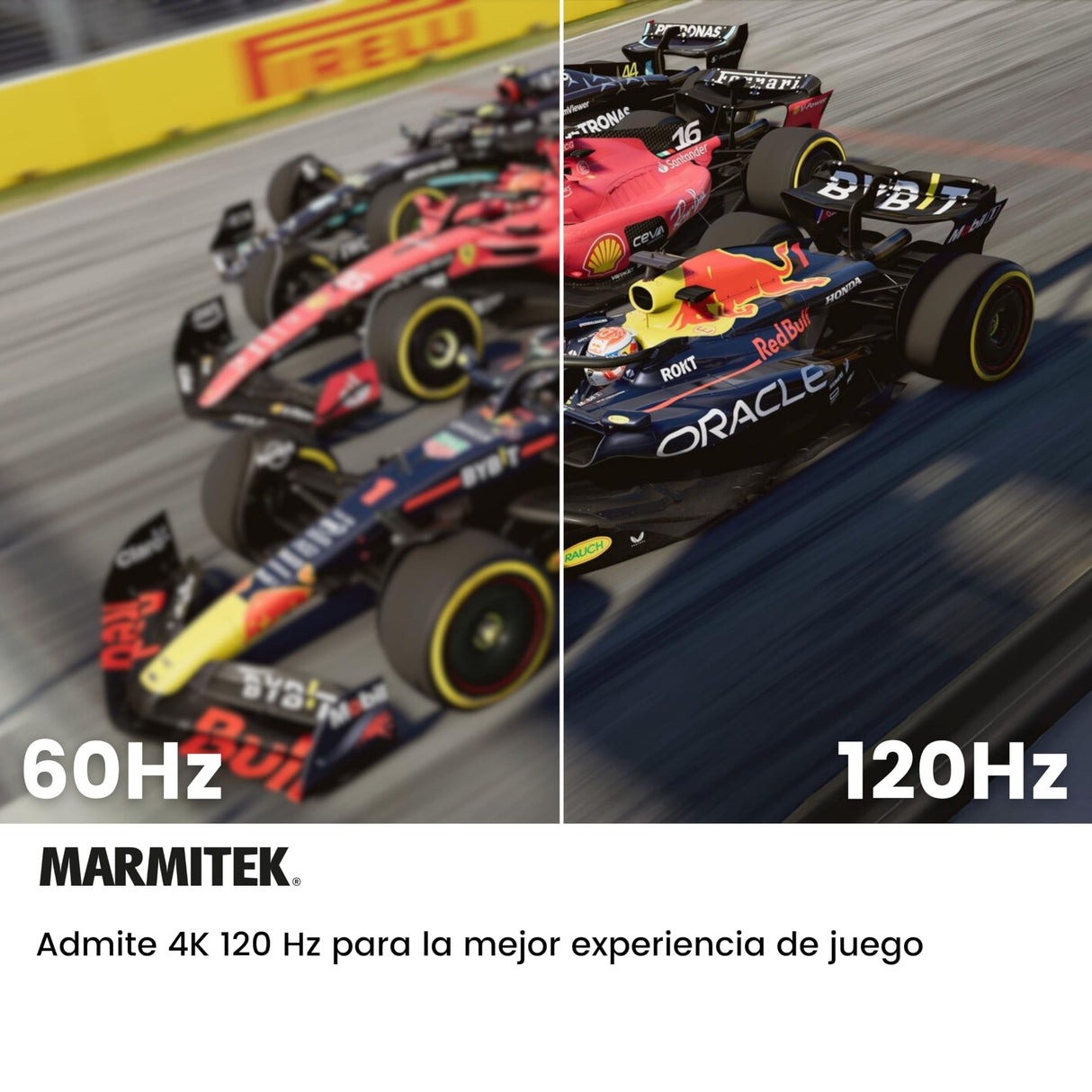 HDMI 2.1 Switch - AS48-4K 120Hz - Conmutador Gaming HDMI 8K - HDMI 2.1 - HDR - Funciones PS5 y Xbox - ALLM - VRR - QFT - QMS - 4 entradas/1 Salida - Adaptador HDMI 4K120-48Gbps - Dolby Digital