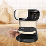 Tassimo My Way TAS6507 Cafetera de cápsulas Bosch, con filtro de agua, más de 70 bebidas, totalmente automática, fácil preparación, 1500 W, 1,3 litros, color crema
