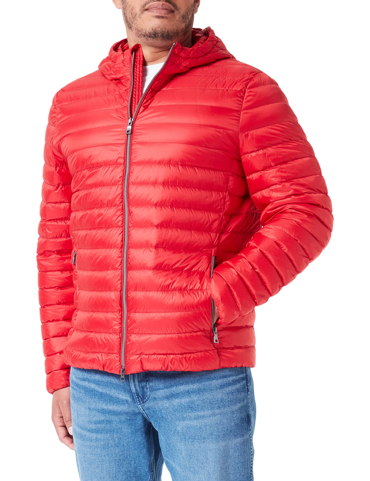Geox M WARRENS Chaqueta, True Red, 56 de los Hombres