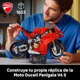 LEGO Technic Moto Ducati Panigale V4 S Maqueta para Construir para Adultos, Kit de Maquetas como Regalo para Pareja, Novios y Padres Fans de las Motos, Decoración Hogar y Oficina 42202