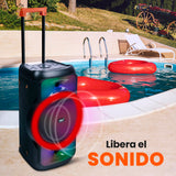 Pyle Altavoz Grande, Bluetooth, Portátil, Sistema True Wireless Stereo, Graves Potentes y Agudos Claros