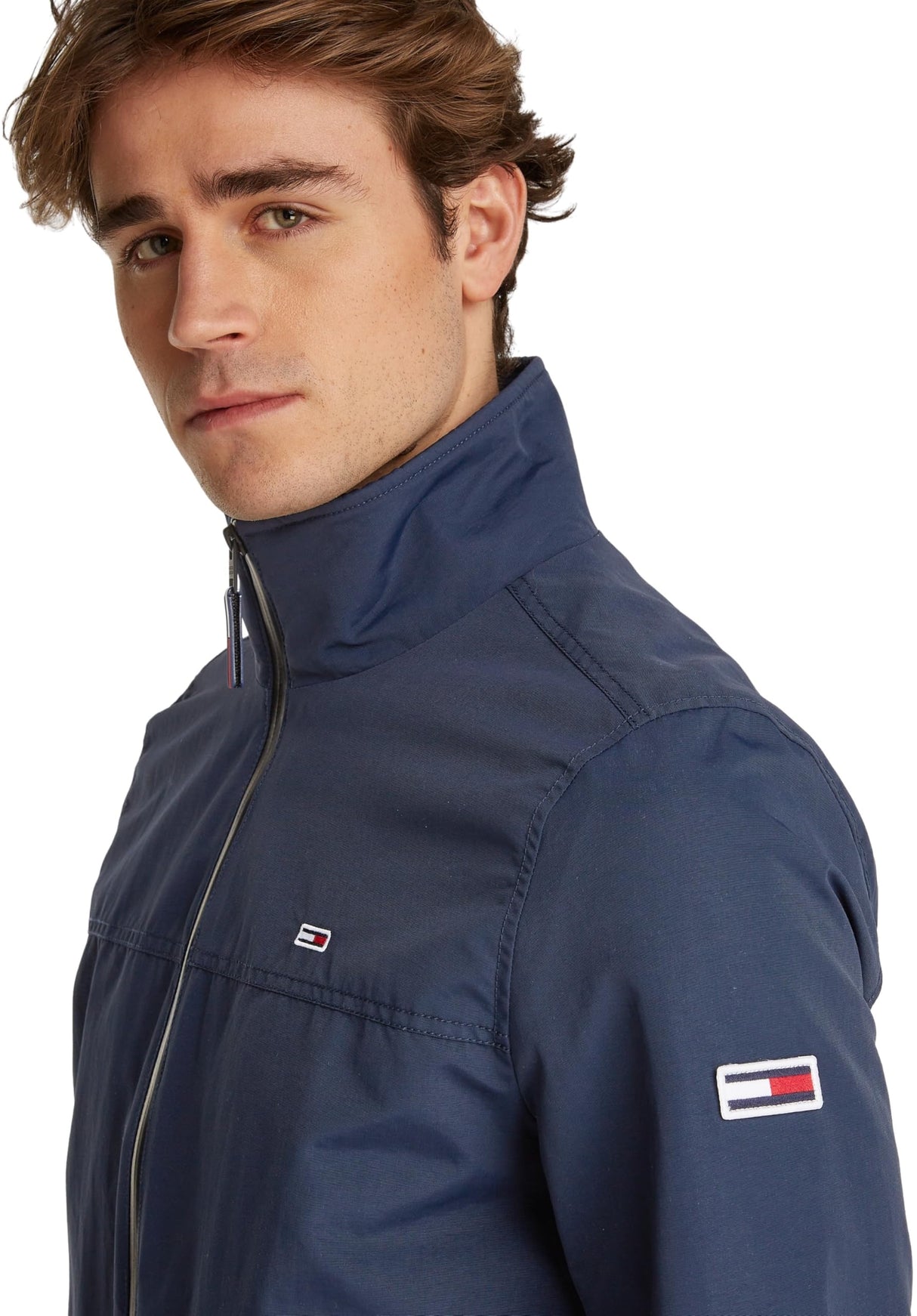 Tommy Jeans Cazadora de Entretiempo para Hombre TJM Essential, Azul (Dark Night Navy), S