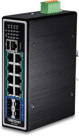 Trendnet TI-PG1284i Managed L2+ Gigabit Ethernet (10/100/1000) Black Power over Ethernet (PoE) - Network Switch Managed, L2+, Gigabit Ethernet (10/100/1000), Full duplex, Power over Ethernet (PoE))