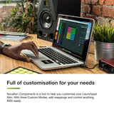 Novation Launchpad Mini [MK3] — Panel portátil MIDI con 64 almohadillas, panel controlador con USB para actuaciones de Ableton Live y Logic Pro
