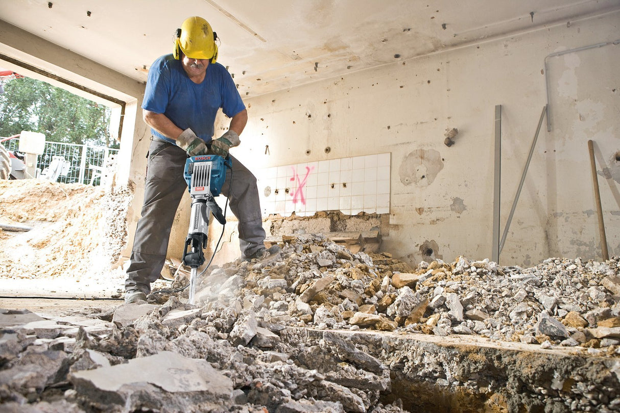 Bosch Professional GSH 16-28 - Martillo demoledor (41 J, Hex 28 mm, Vibration Control, en maletín con ruedas)