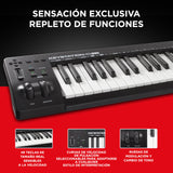 M-Audio Keystation 49 MK3 - Teclado Controlador MIDI USB Compacto de 49 teclas con controles asignables, ruedas de cambio de tono/modulación, conectividad Plug-and-Play (Mac/PC) y software incluida