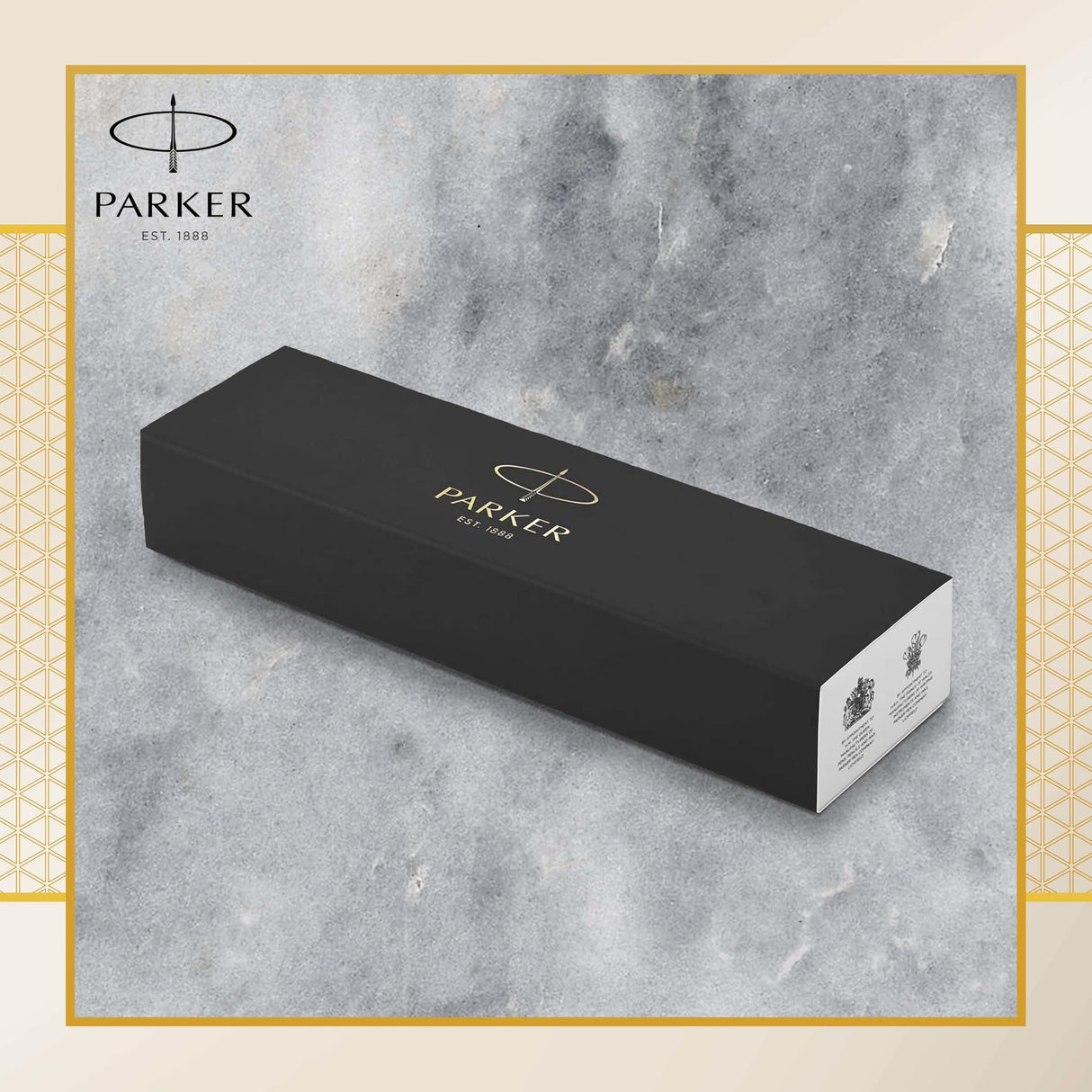 PARKER IM, pluma estilográfica de color plateado cálido Premium, con plumín fino y recambio de tinta azul (1931684)