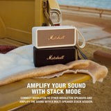 Marshall Middleton - Altavoz Bluetooth inalámbrico portátil (20 Horas de Lectura portátil, Impermeable, IP67, Color Crema