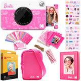 Kodak x Barbie Printomatic Cámara Instantánea Digital – Paquete de Regalo Estilo de Firma + Estuche Barbie, Álbum de Fotos, Pegatinas, Marcos Colgantes, 50 Pegatinas y Papel Zink (20 Hojas)