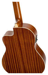 Ortega Guitars Family Series Pro - Guitarra de concierto de tamaño completo (electroacústica, abeto y caoba, incluye funda (RCE141NT)
