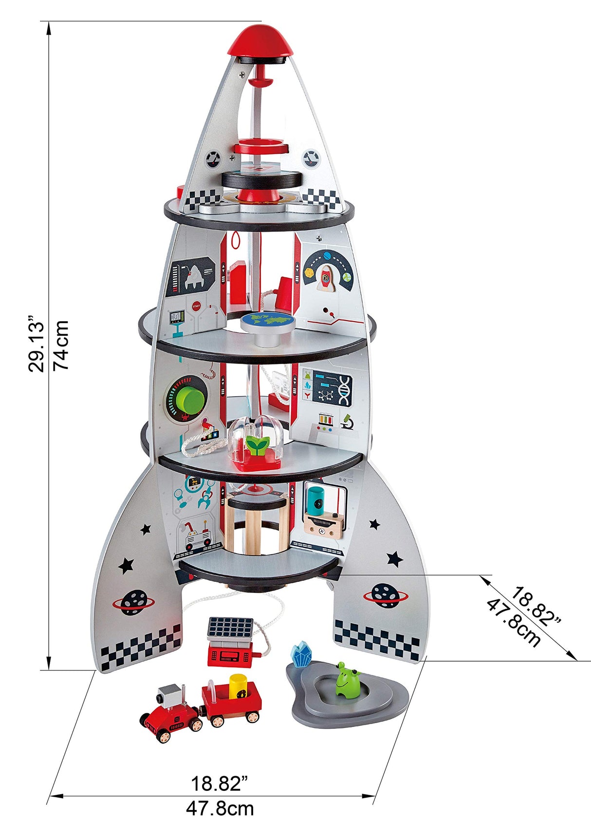 Hape - Cohete Espacial de Cuatro Pisos (Toynamics E3021)