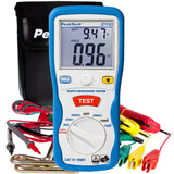 PeakTech 2700 - Probador Digital con Pantalla LCD Doble y 2 Varillas, Resistencia a Tierra, Ac/Dc, Tuv/Gs, Retención de Datos, Desconexión Automática, Puesta a Cero Automática - Cat III 1000 V
