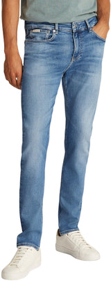 Calvin Klein Vaqueros Hombre Skinny elásticos, Azul (Denim Light), 36W/34L